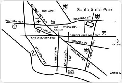 Map of Los Angeles Area Freeways